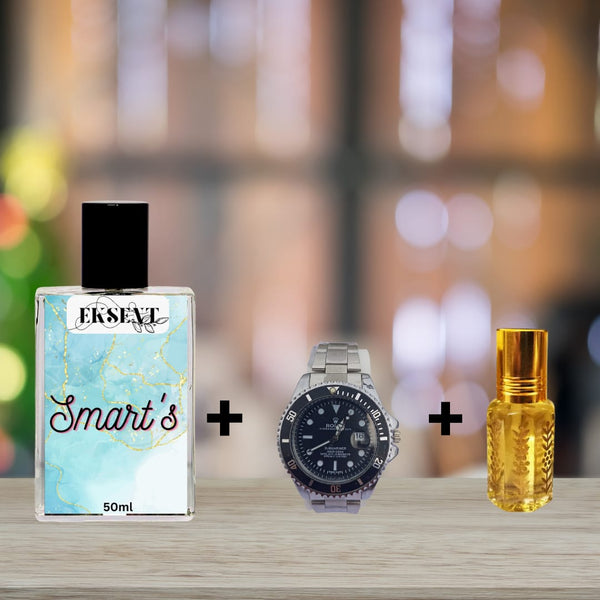 1 Perfume + 1 Watch + 1 Atter 6ml Gift